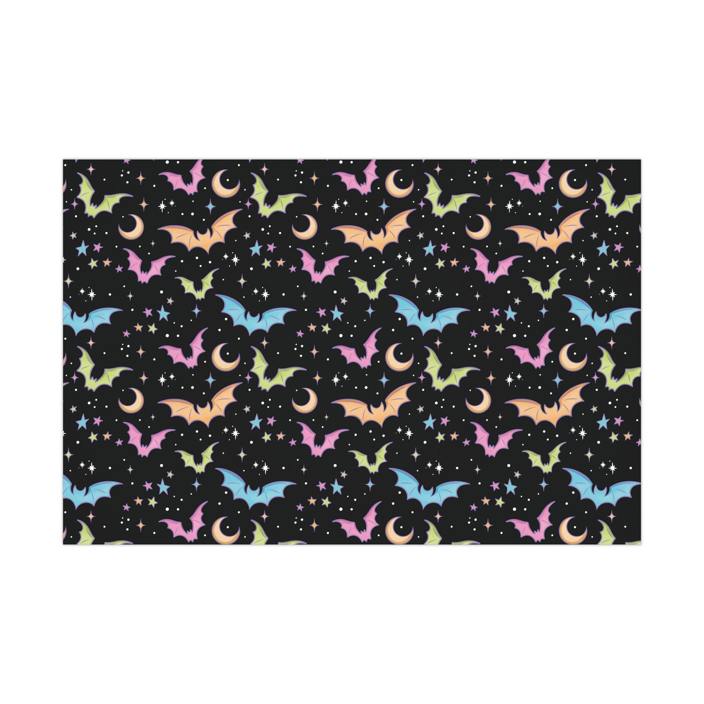 Rainbow Bats Gift Wrap Papers