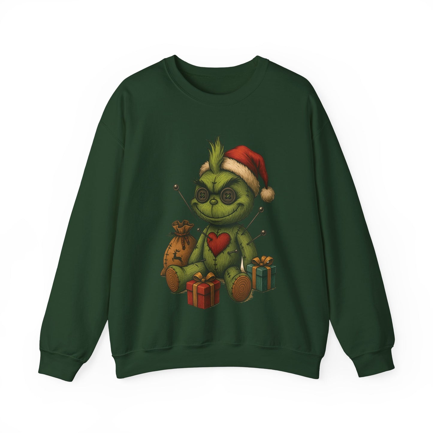 Voodoo Present Stealer Crewneck Sweatshirt, Christmas Sweatshirt, Unisex Pullover, Gift for Friends
