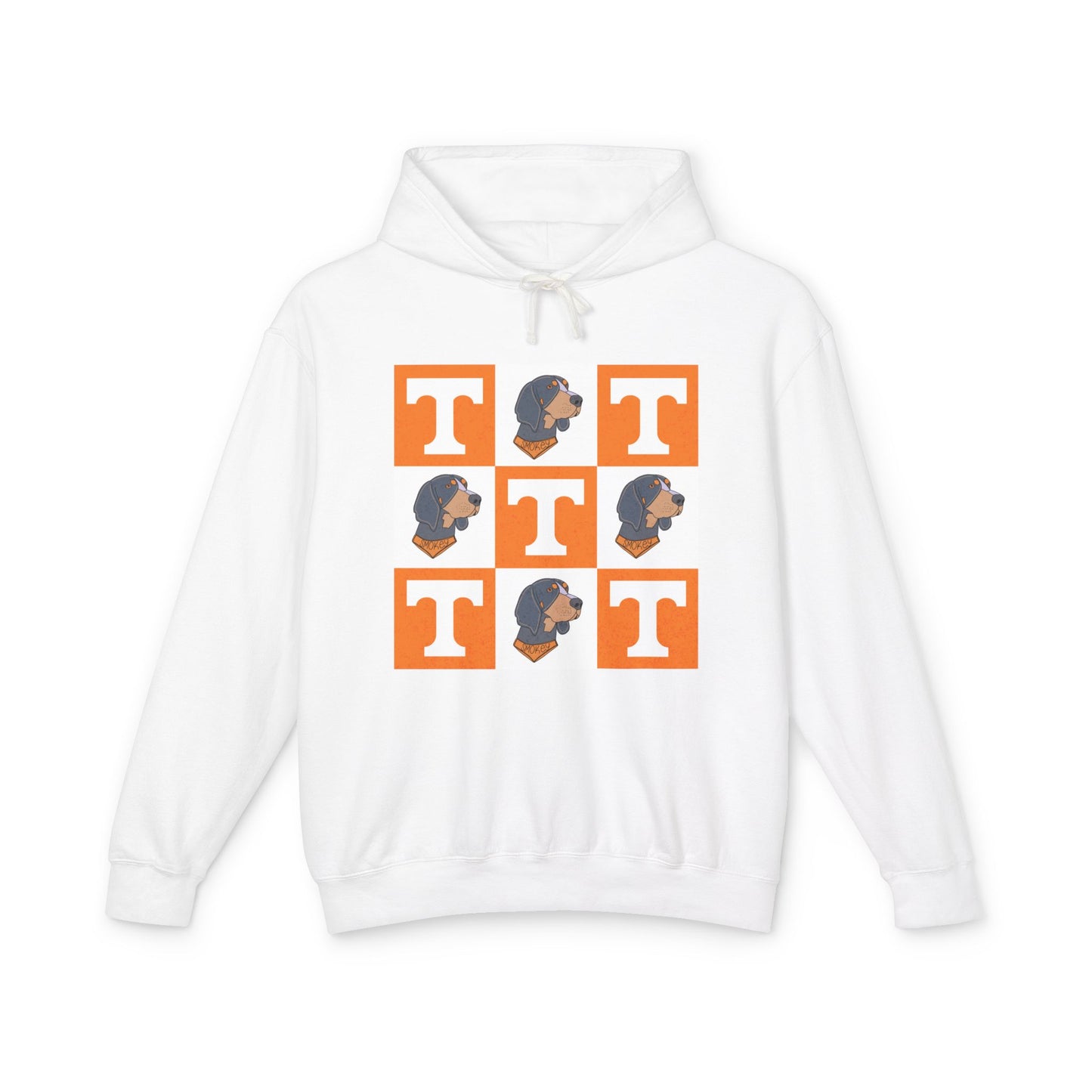Unisex Lightweight Hooded Sweatshirt - Retro Dog Print