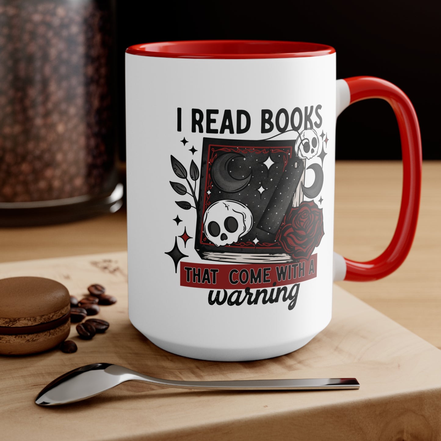 I Read Books with Warnings 15oz Mug