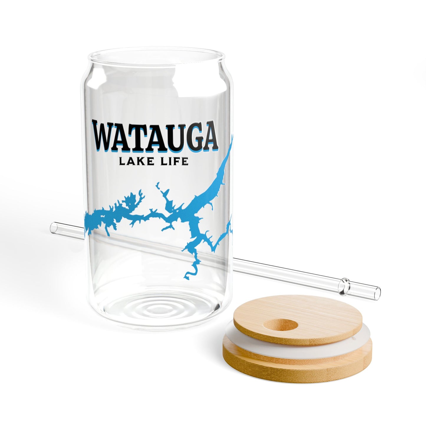 Watauga Lake Life Sipper Glass, 16oz