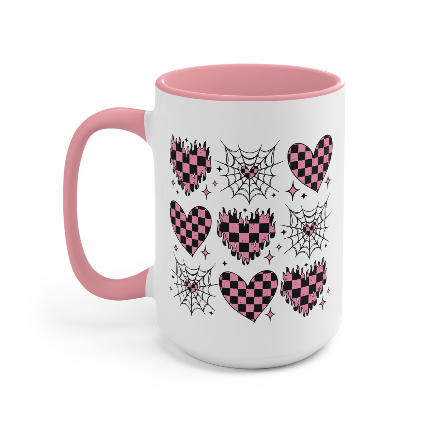 Checkered Hearts 15oz Mug