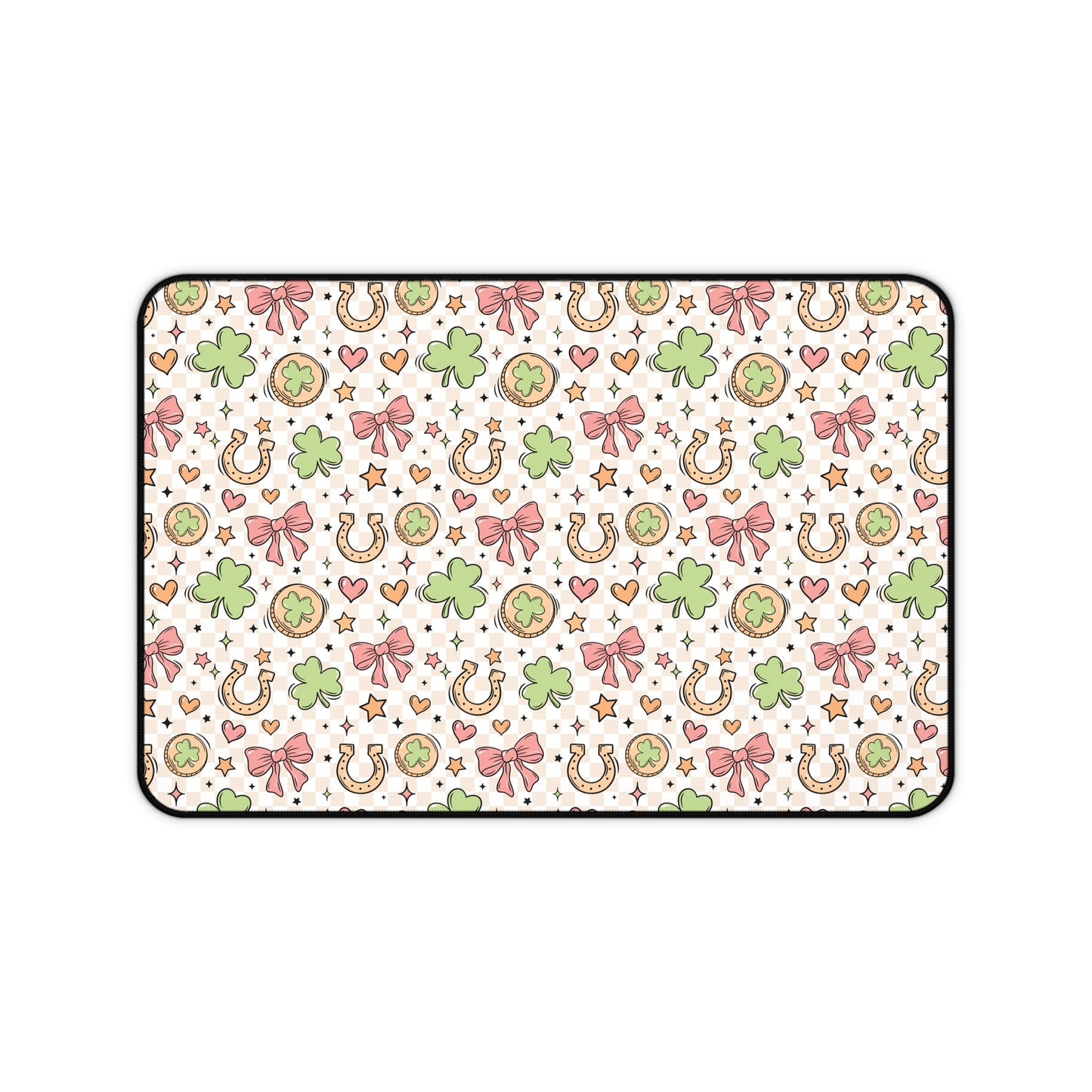 St. Patty's Bows Desk Mat