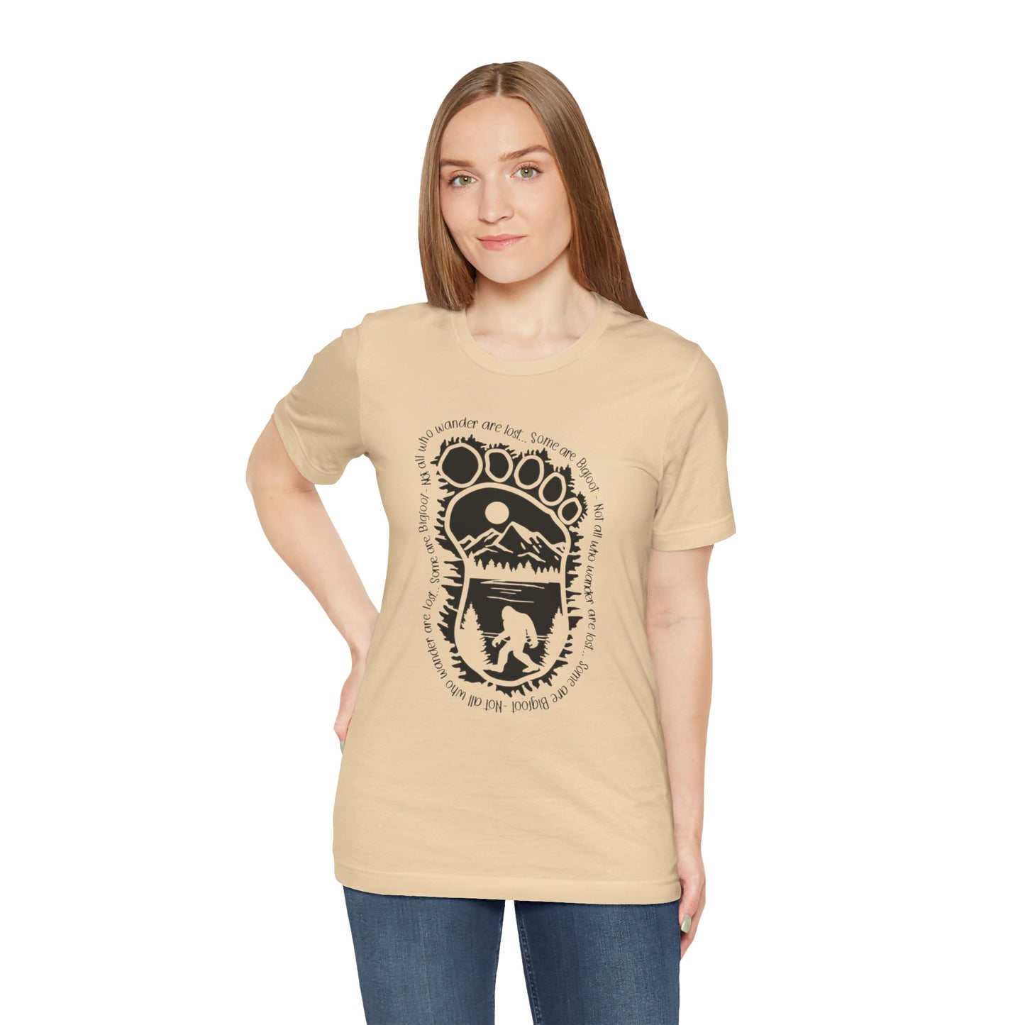 Not All Who Wander Unisex Jersey Tee - Explore Nature, Hiking Shirt