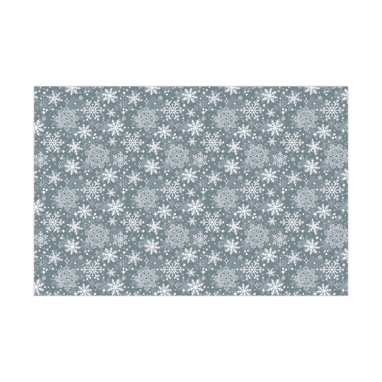 Snowy Flakes Gift Wrap Papers