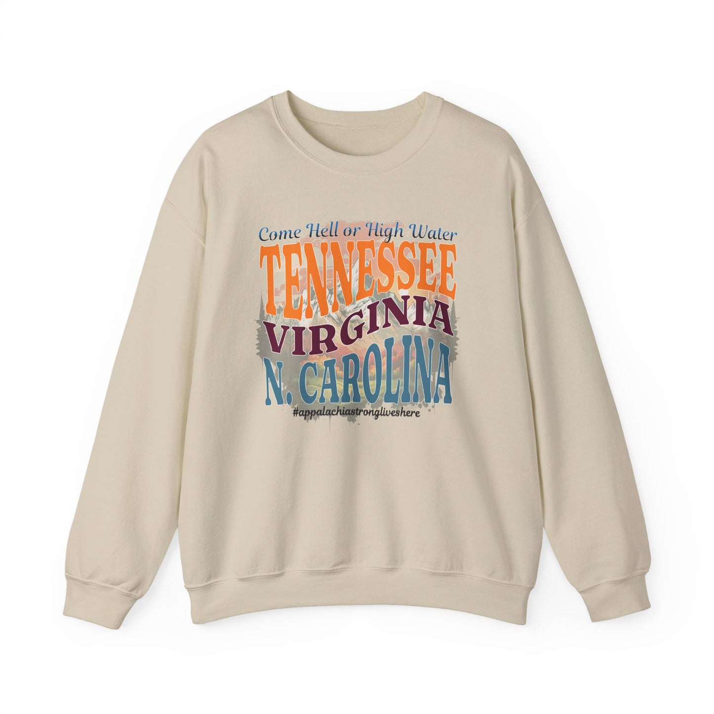 Crewneck Sweatshirt Appalachian Strong Support Victims of Hurricane Helene