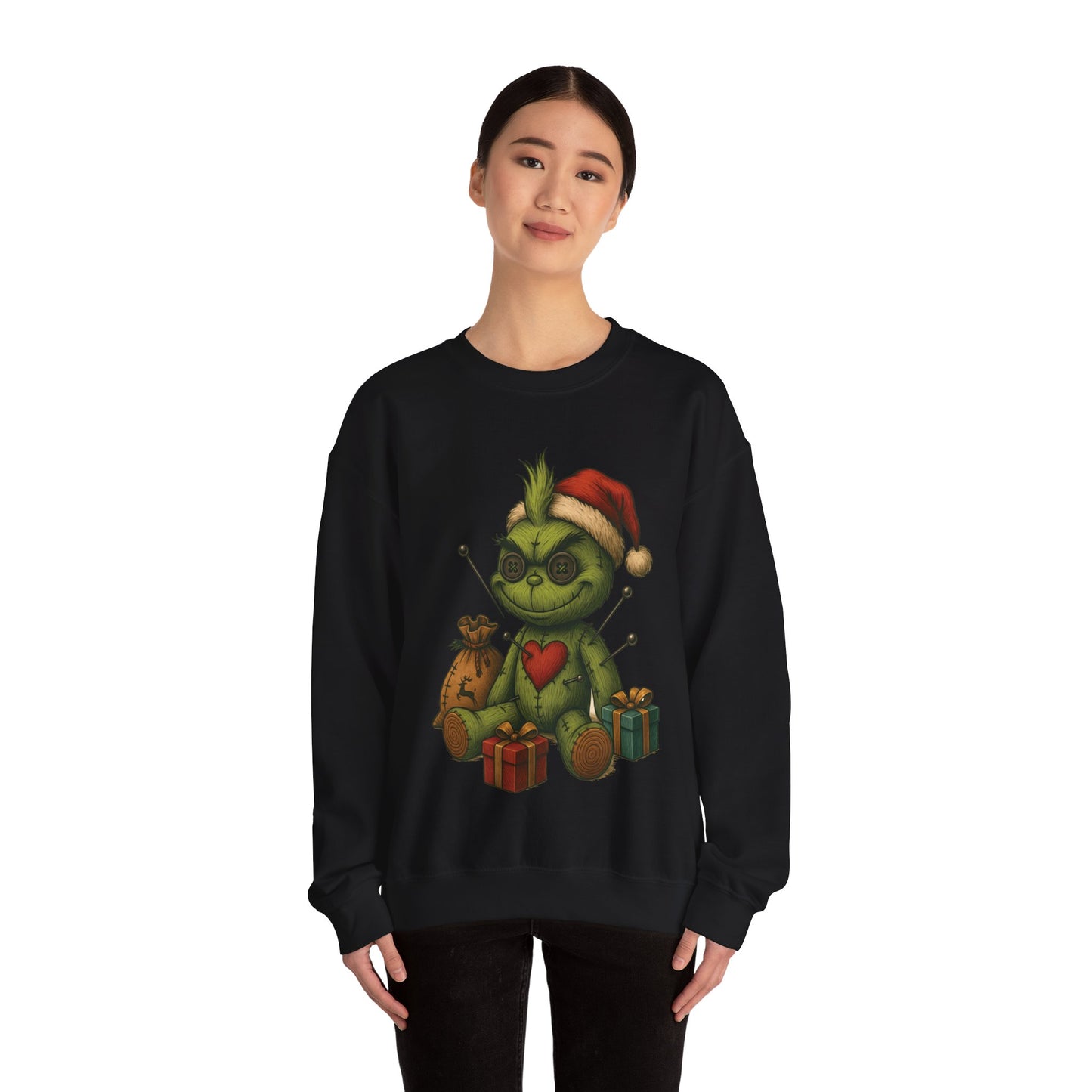 Voodoo Present Stealer Crewneck Sweatshirt, Christmas Sweatshirt, Unisex Pullover, Gift for Friends