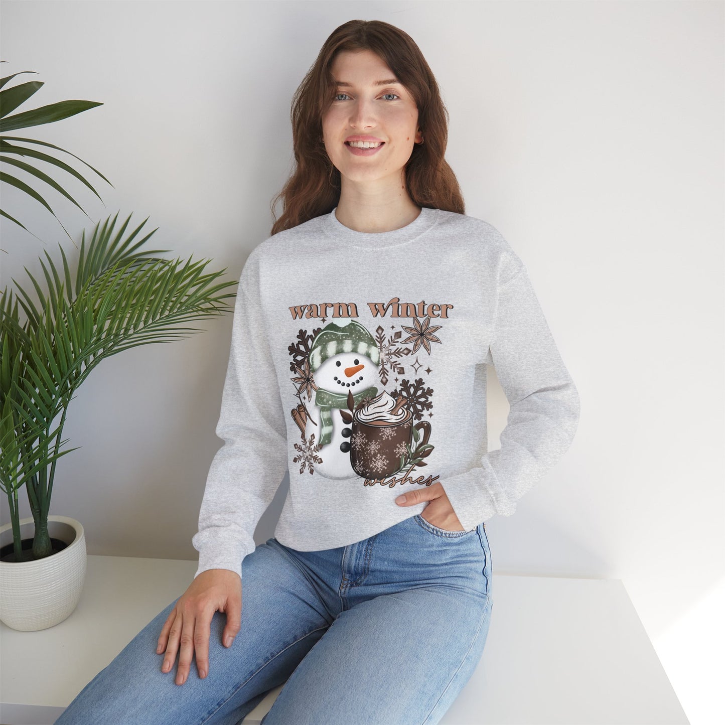 Warm Wishes Snowman Crewneck and 40oz Insulated Tumblr Bundle