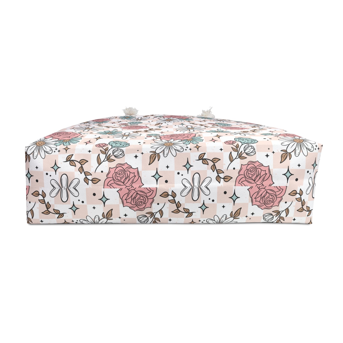 Pink & Blue Florals Weekender Bag - Eco-Friendly Travel Tote