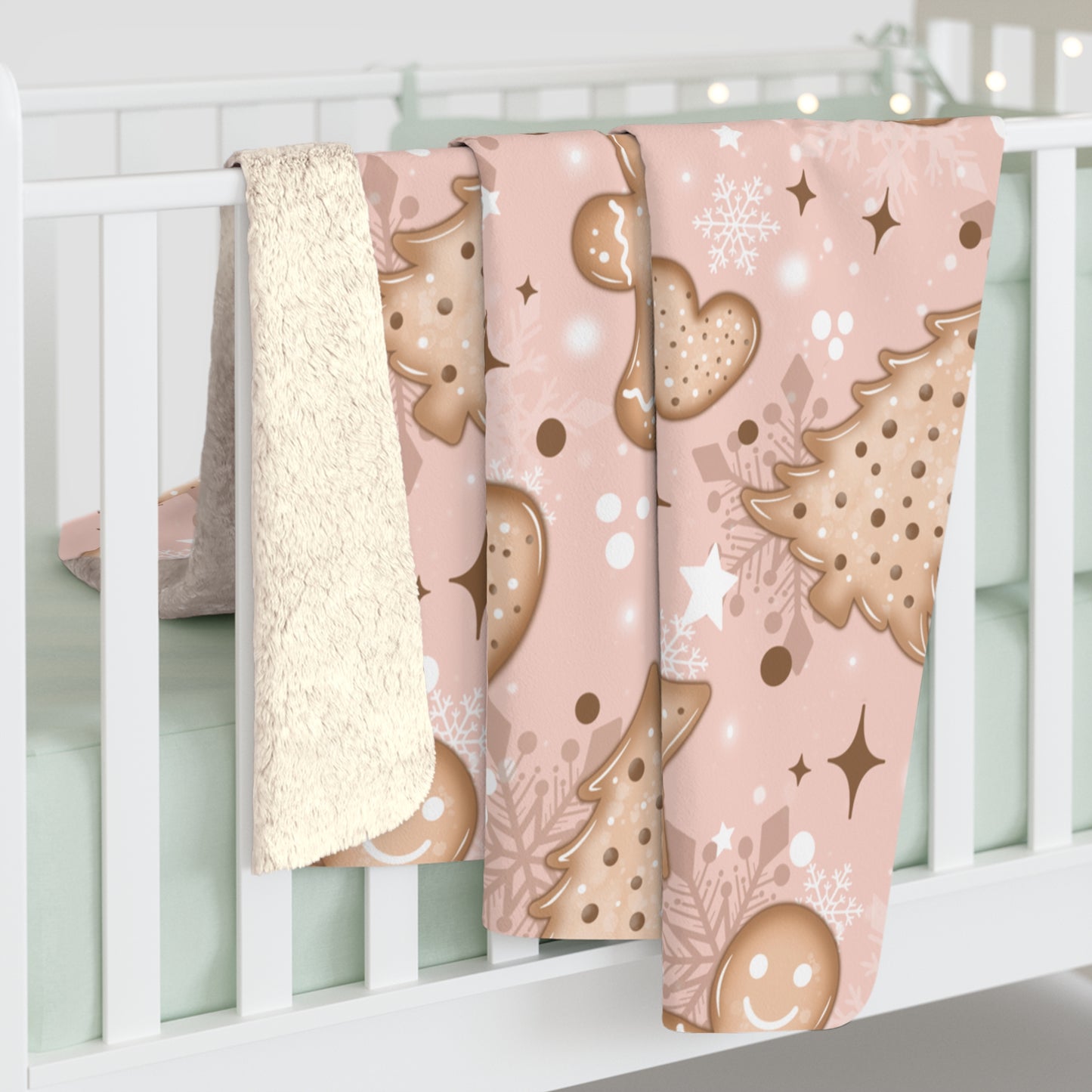 Christmas Cookies Sherpa Fleece Blanket