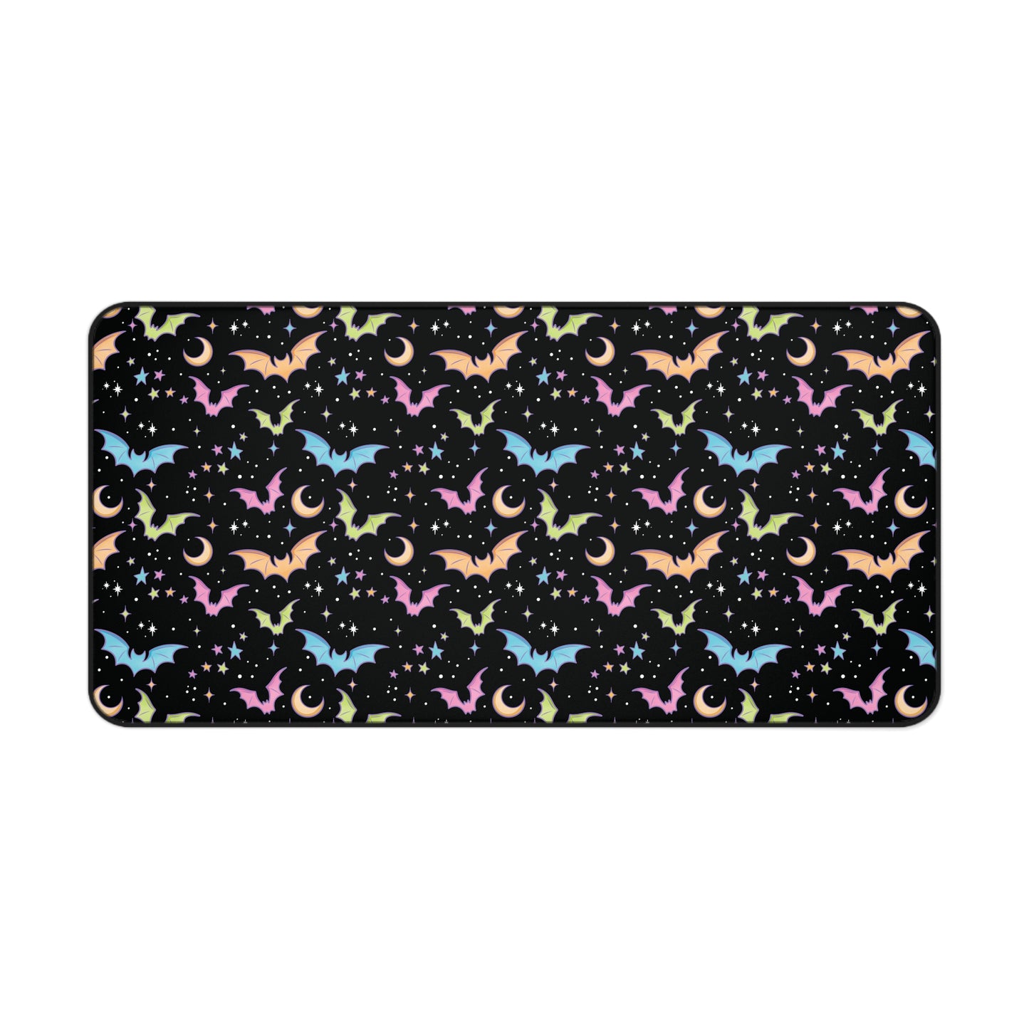 Rainbow Bats Desk Mat