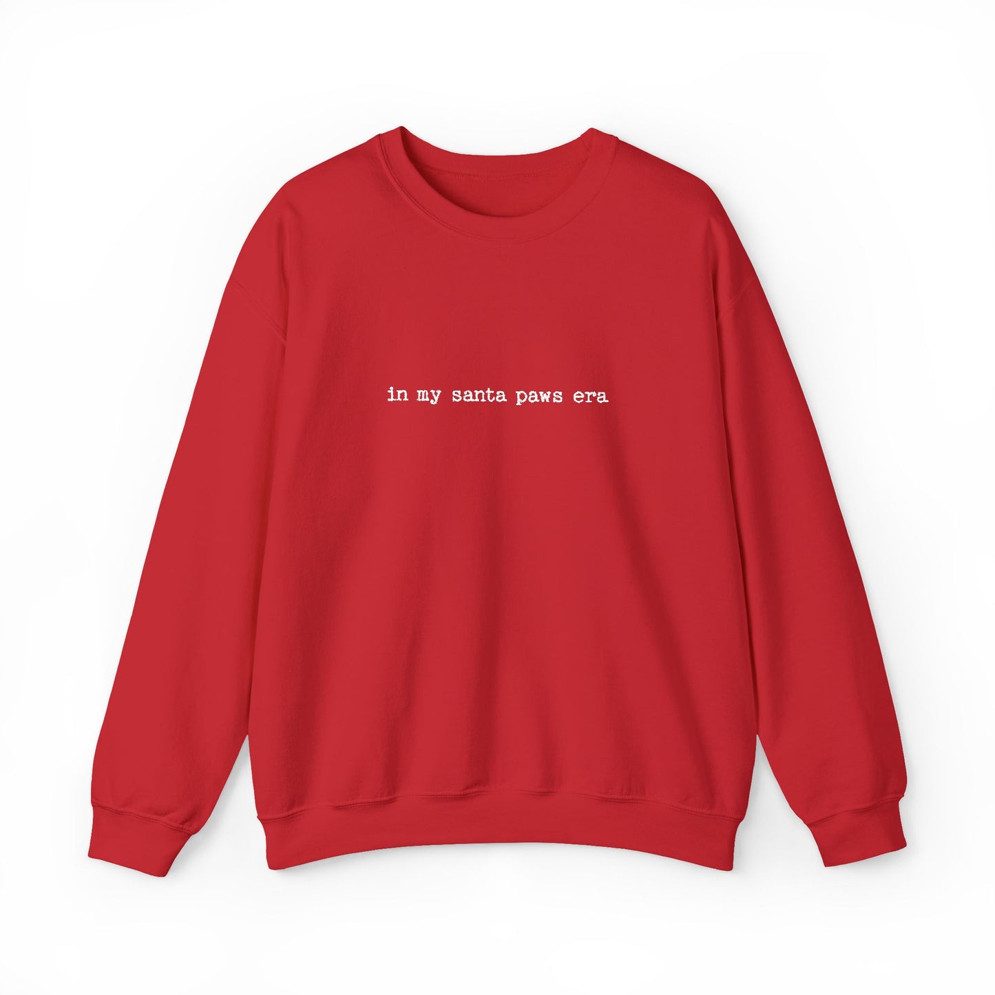 In My Santa Paws Era - Unisex Heavy Blend™ Sweatshirt, Casual Wear, Gift for Him/Her, Christmas Fashion, Everyday Comfort, Embroidery