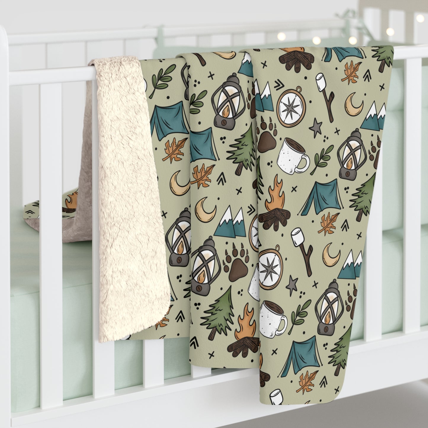 Lost Sherpa Fleece Blanket