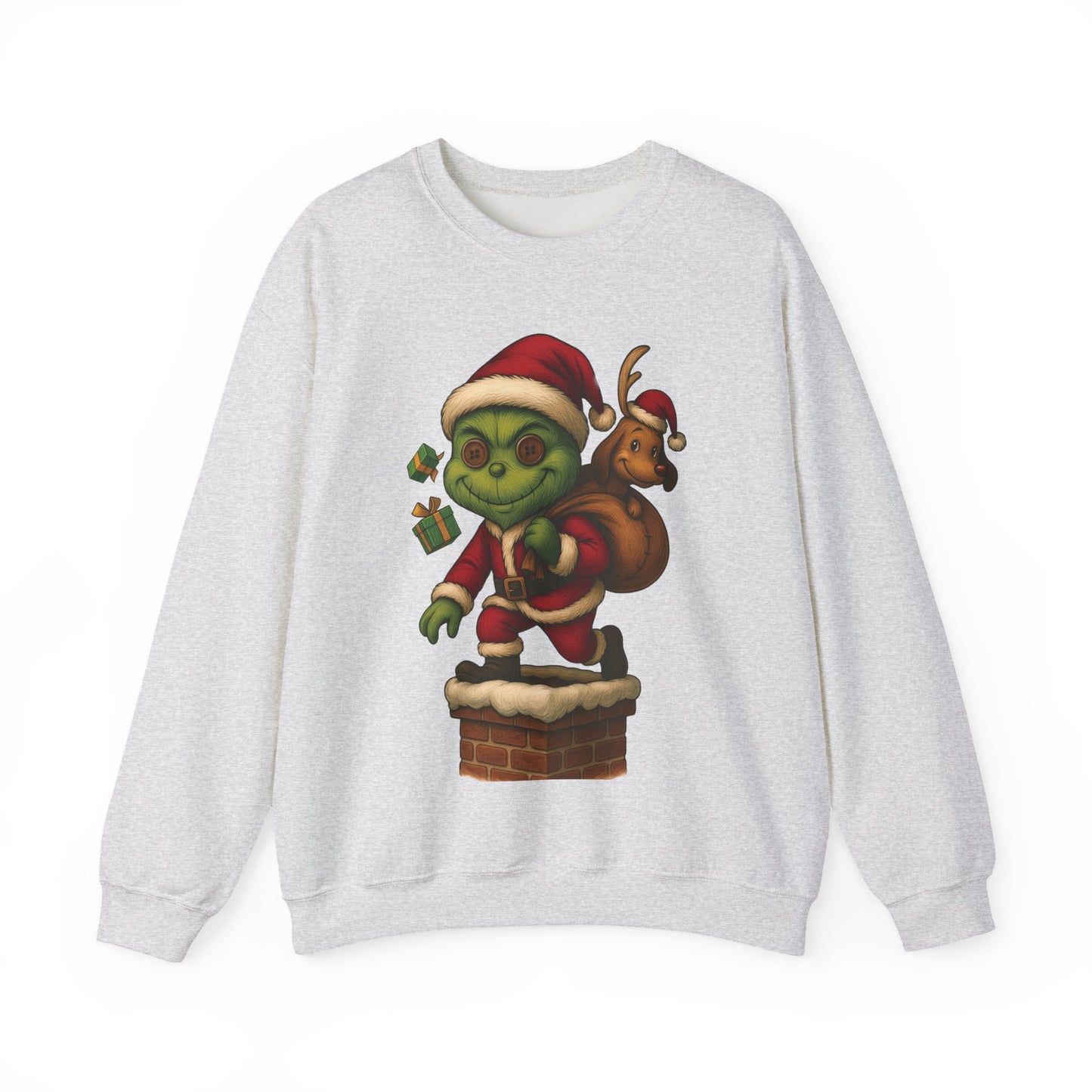Voodoo Down the Chimney Crewneck Sweatshirt, Christmas Sweatshirt, Unisex Pullover, Gift for Friends
