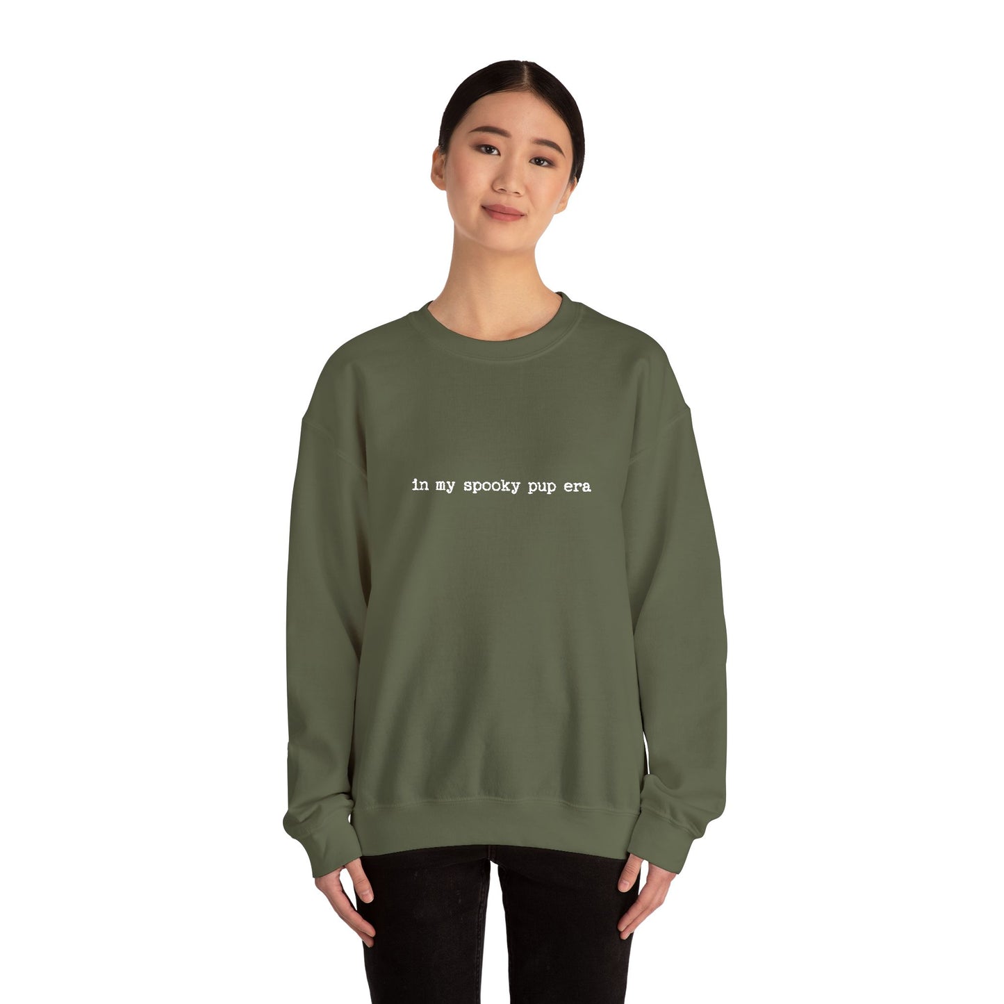 My Spooky Pup Era - Unisex Heavy Blend™ Sweatshirt, Casual Wear, Gift for Him/Her, Halloween Fashion, Everyday Comfort, Embroidery