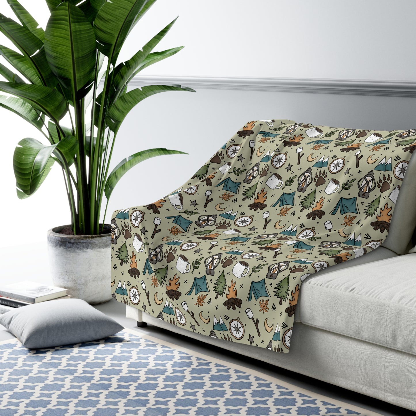 Lost Sherpa Fleece Blanket
