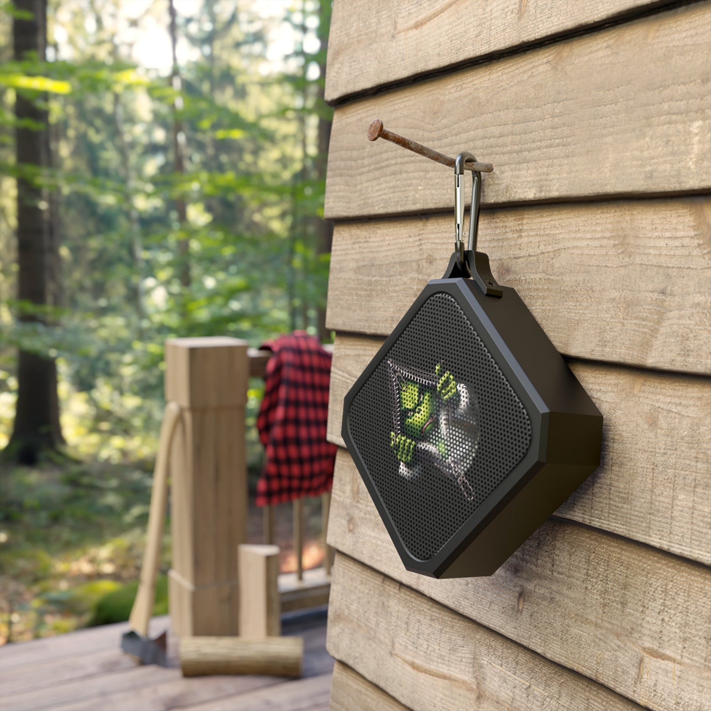 Outdoor Waterproof Bluetooth Speaker - "Grinch-A-Boo" Design