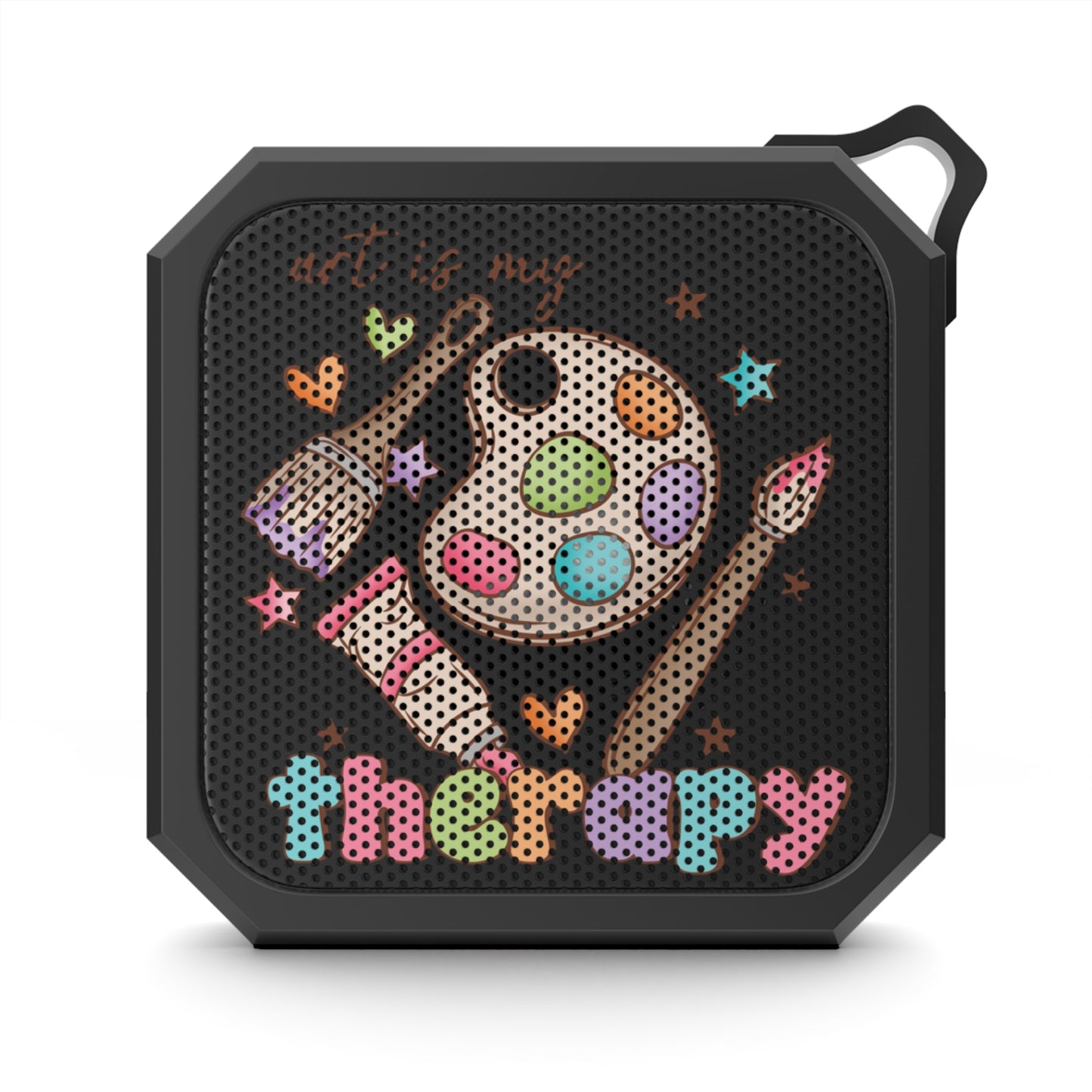 Outdoor Waterproof Bluetooth Speaker - "Art is my Therapy" Design