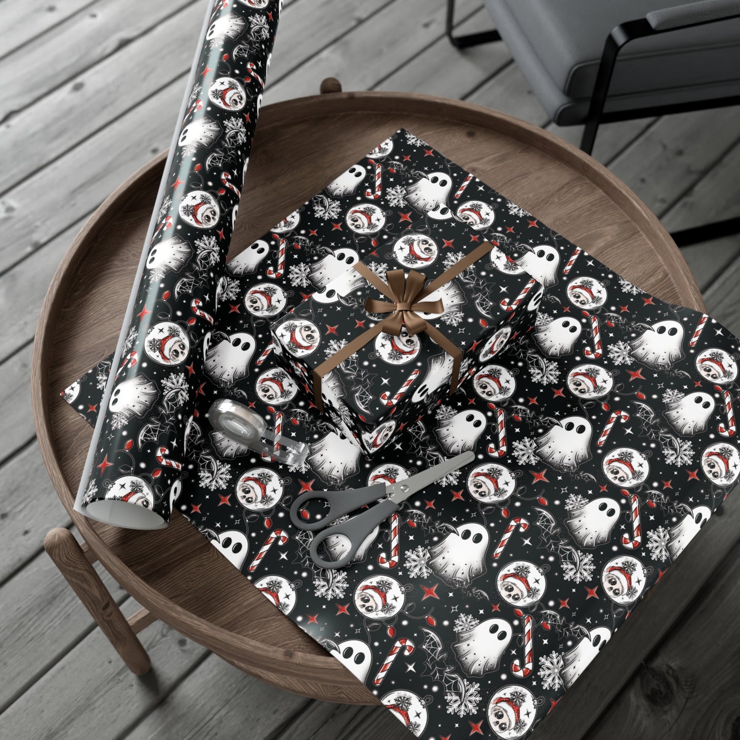 Spooky Merry Gift Wrap Papers