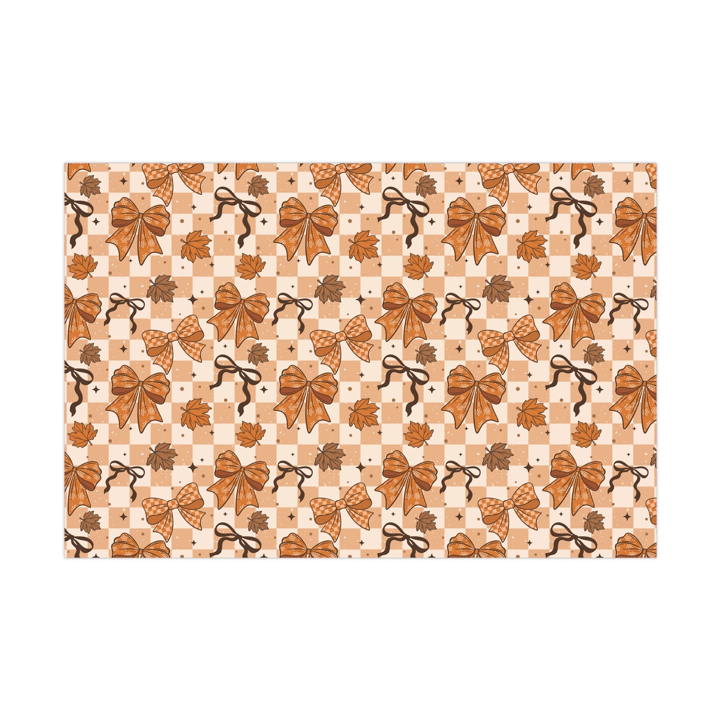 Fall Bows Gift Wrap Papers