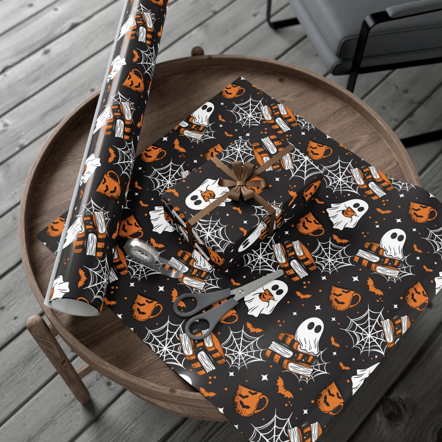 Ghosts and Books Gift Wrap Papers