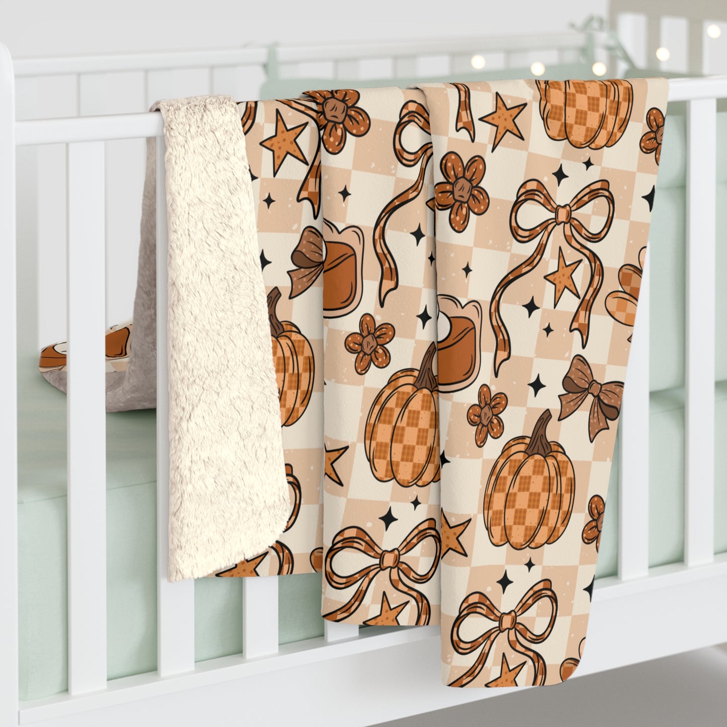 Thanksgiving Sherpa Fleece Blanket
