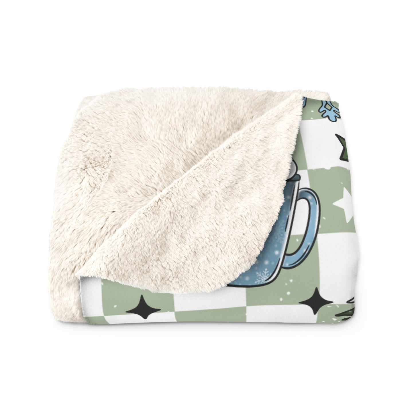 Winter Bear Sherpa Fleece Blanket