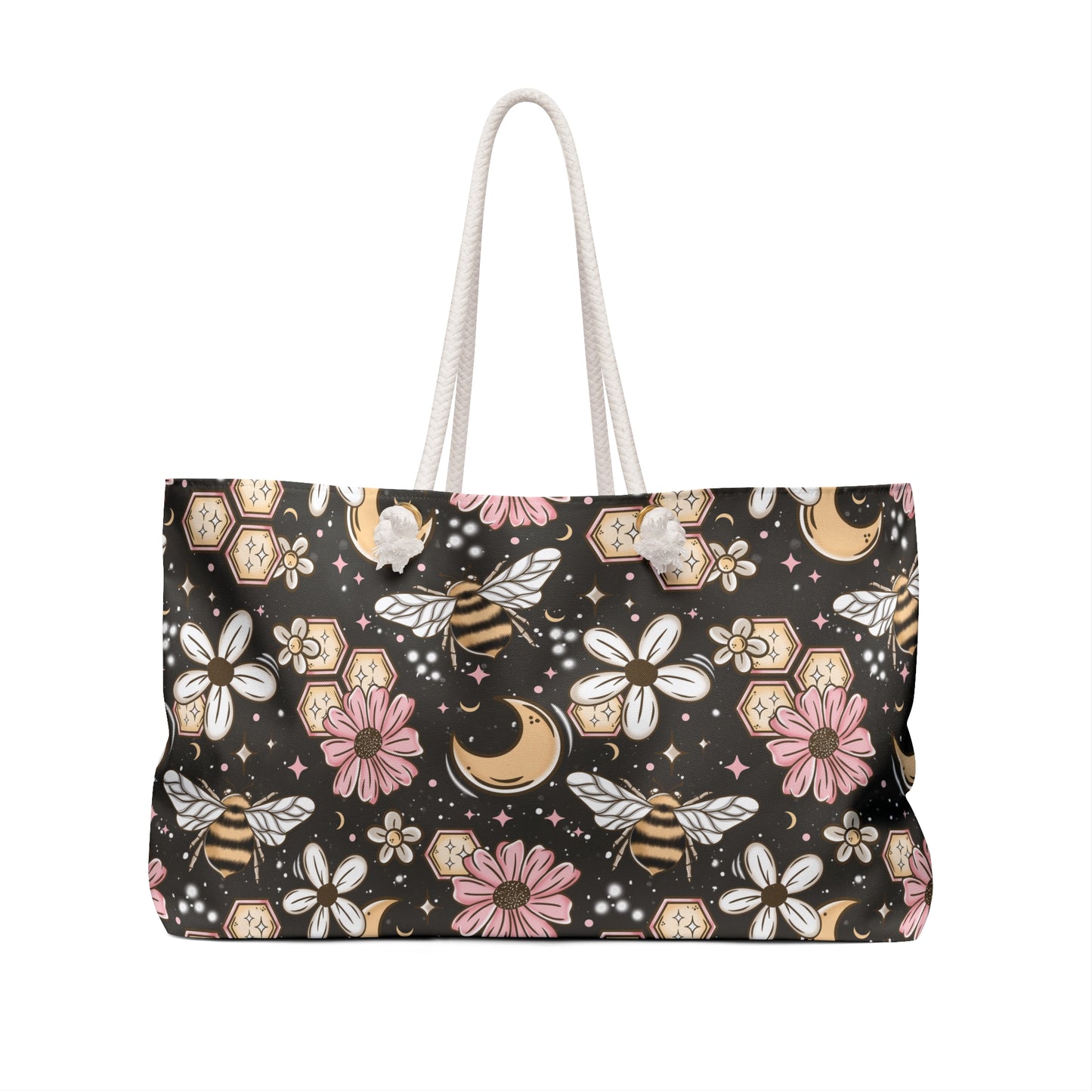Bees & Moons Weekender Bag - Eco-Friendly Travel Tote
