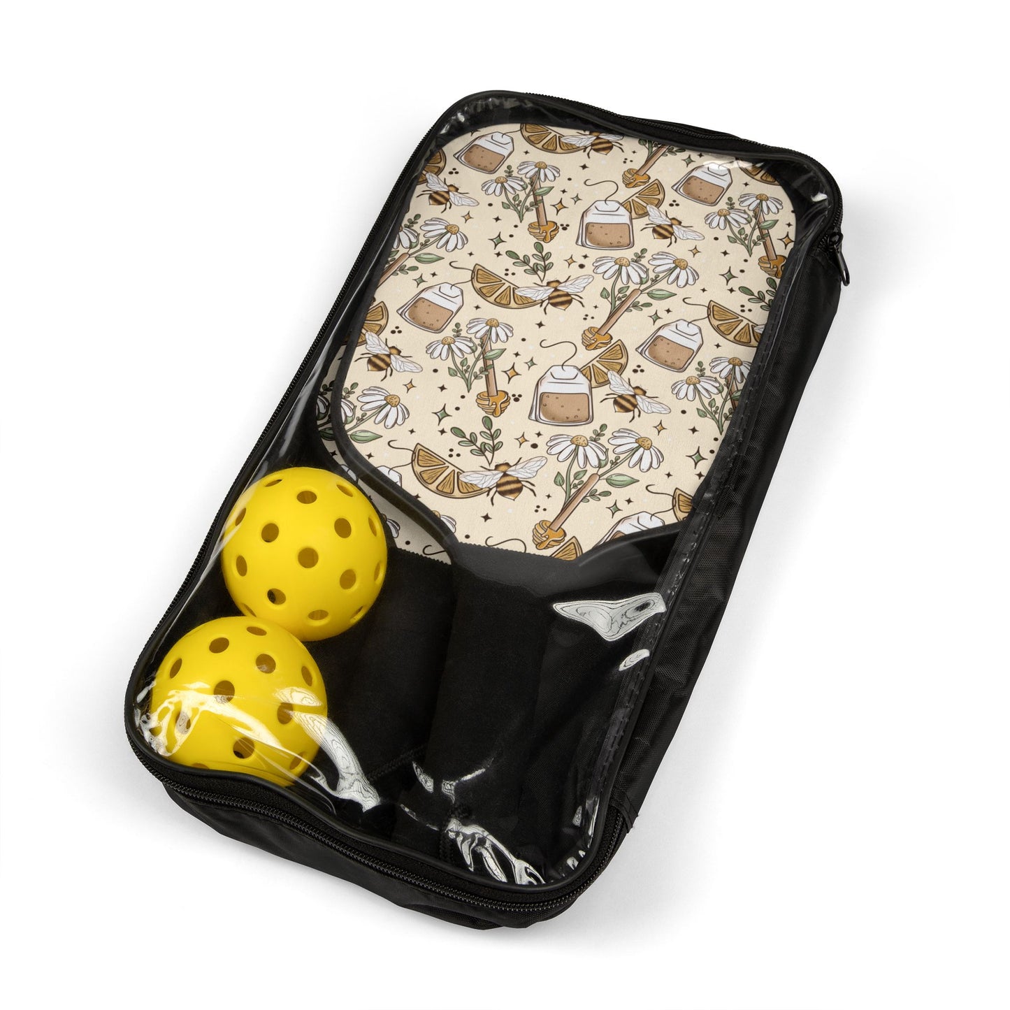 Bees and Honey Pickleball Paddle Set with Balls