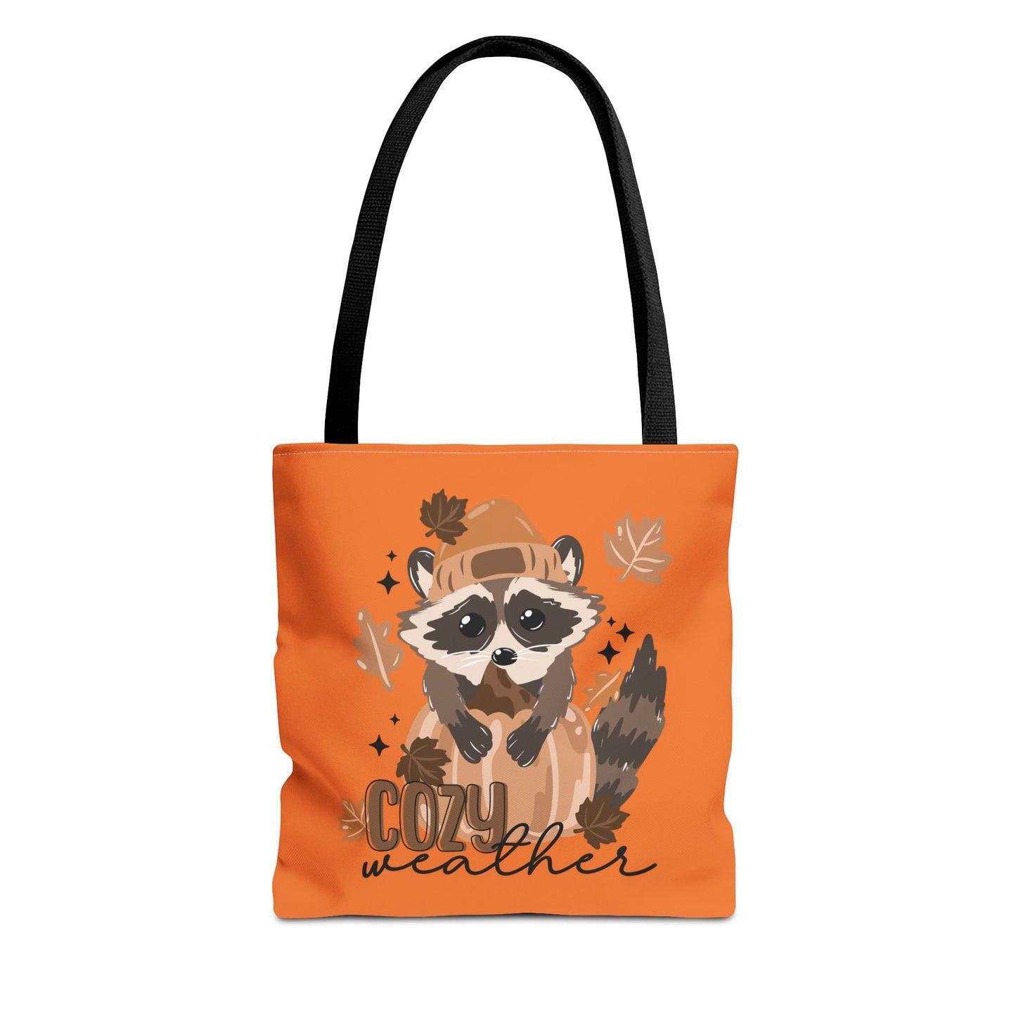 Cozy Weather Raccoon Tote Bag
