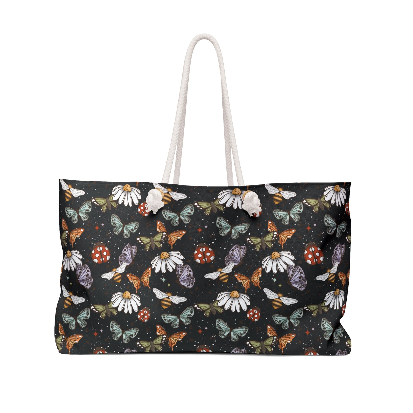 Butterflies, Bees & Ladybugs Weekender Bag - Eco-Friendly Travel Tote