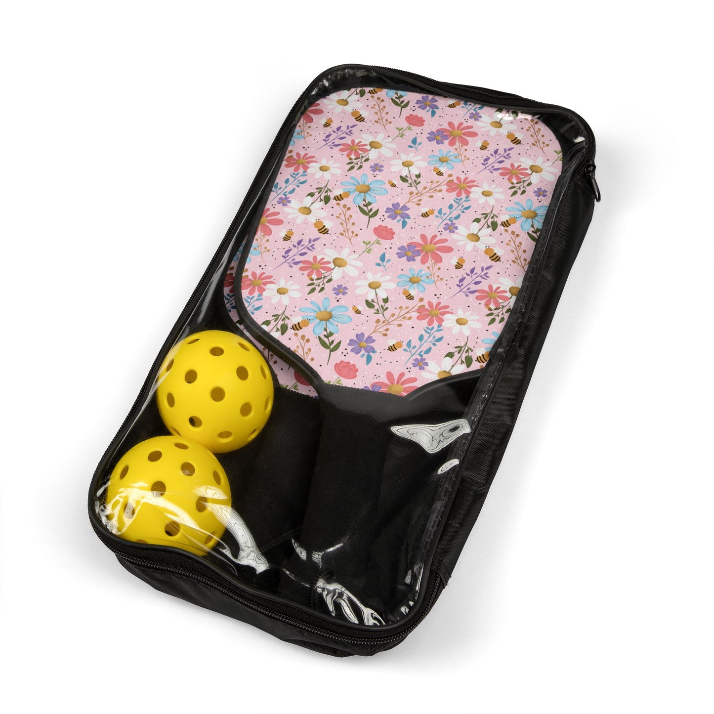 Wildflowers & Bees Pickleball Paddle Set with Balls
