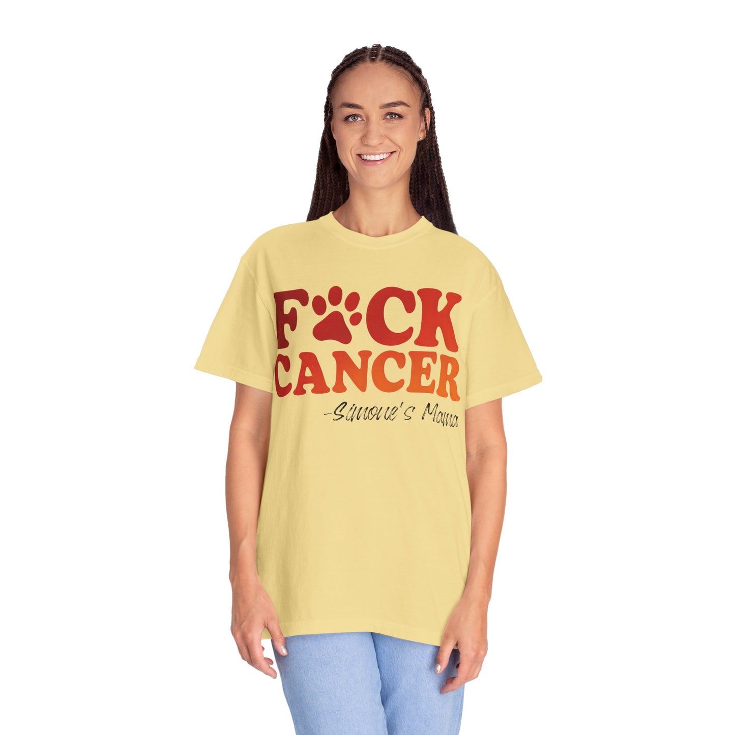 F*CK Cancer Flame T-shirt - Personalized Memorial Shirt for Your Loved Ones