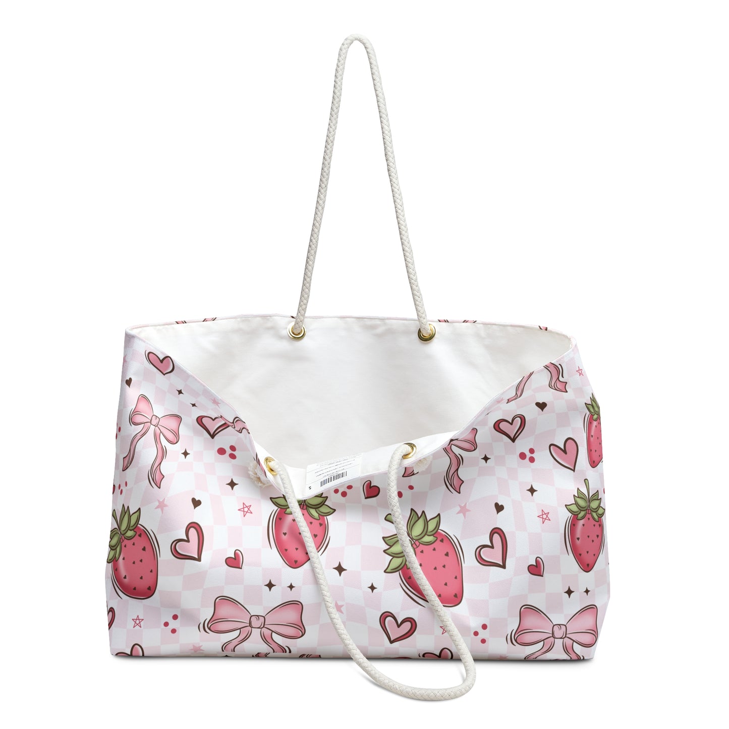 Berry Bows Weekender Bag - Eco-Friendly Travel Tote