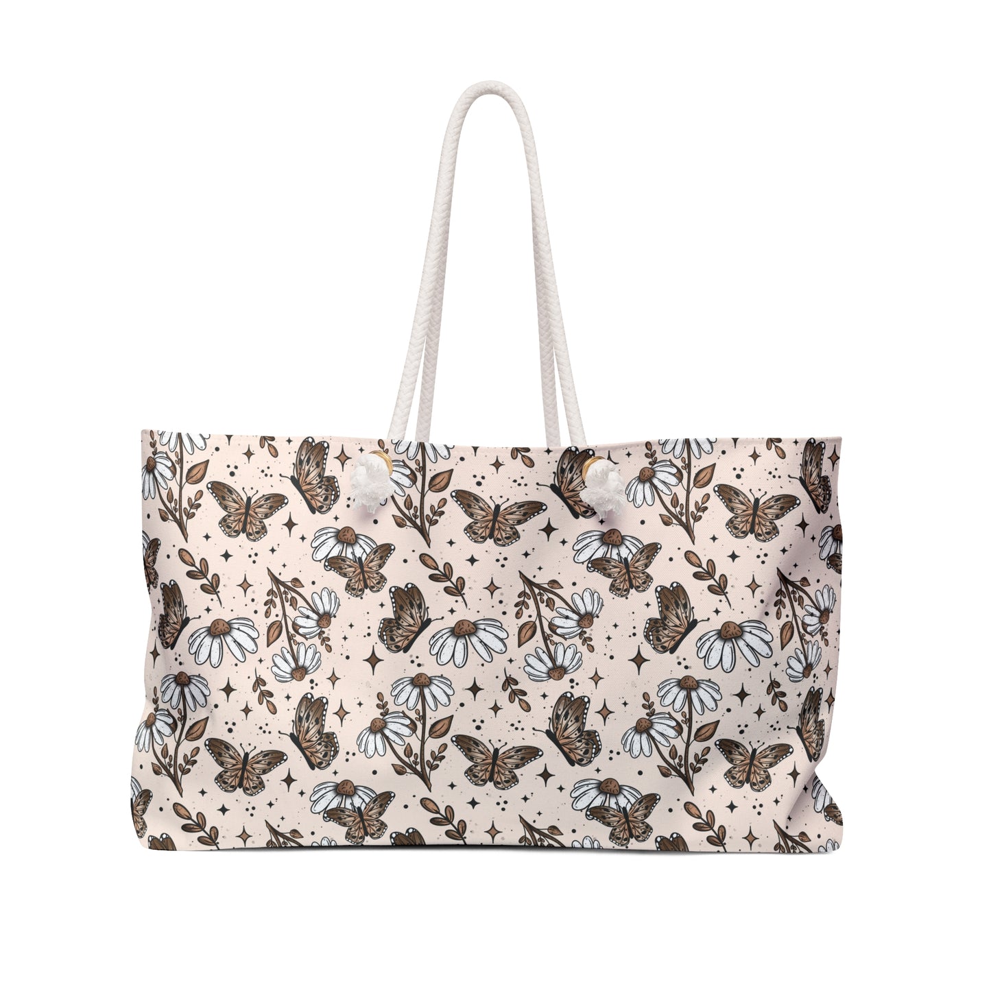 Butterfly Florals Weekender Bag - Eco-Friendly Travel Tote