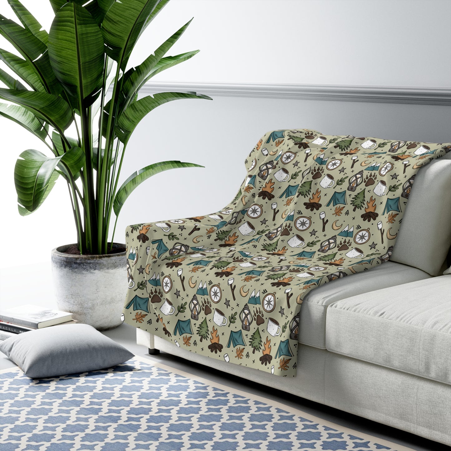 Lost Sherpa Fleece Blanket
