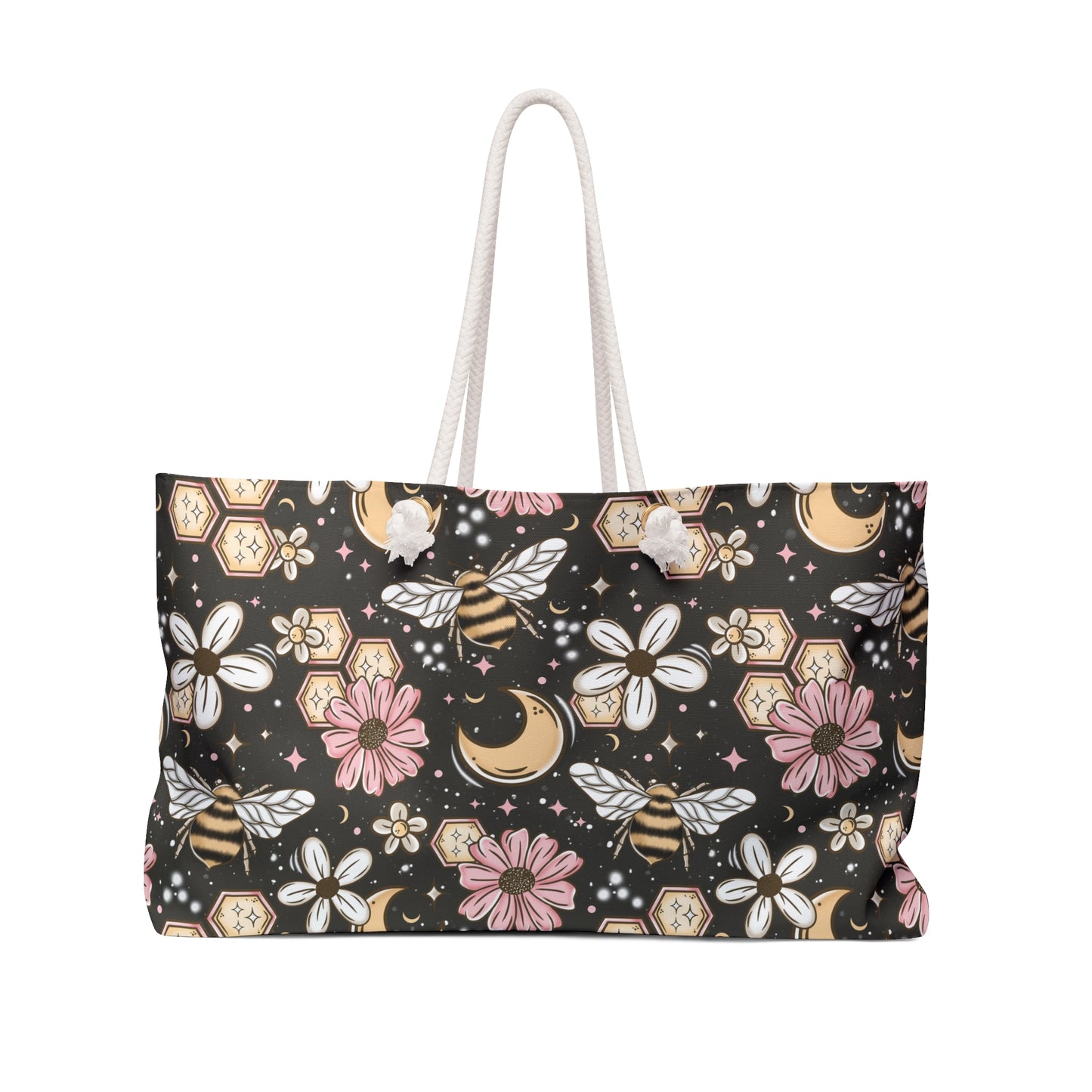 Bees & Moons Weekender Bag - Eco-Friendly Travel Tote