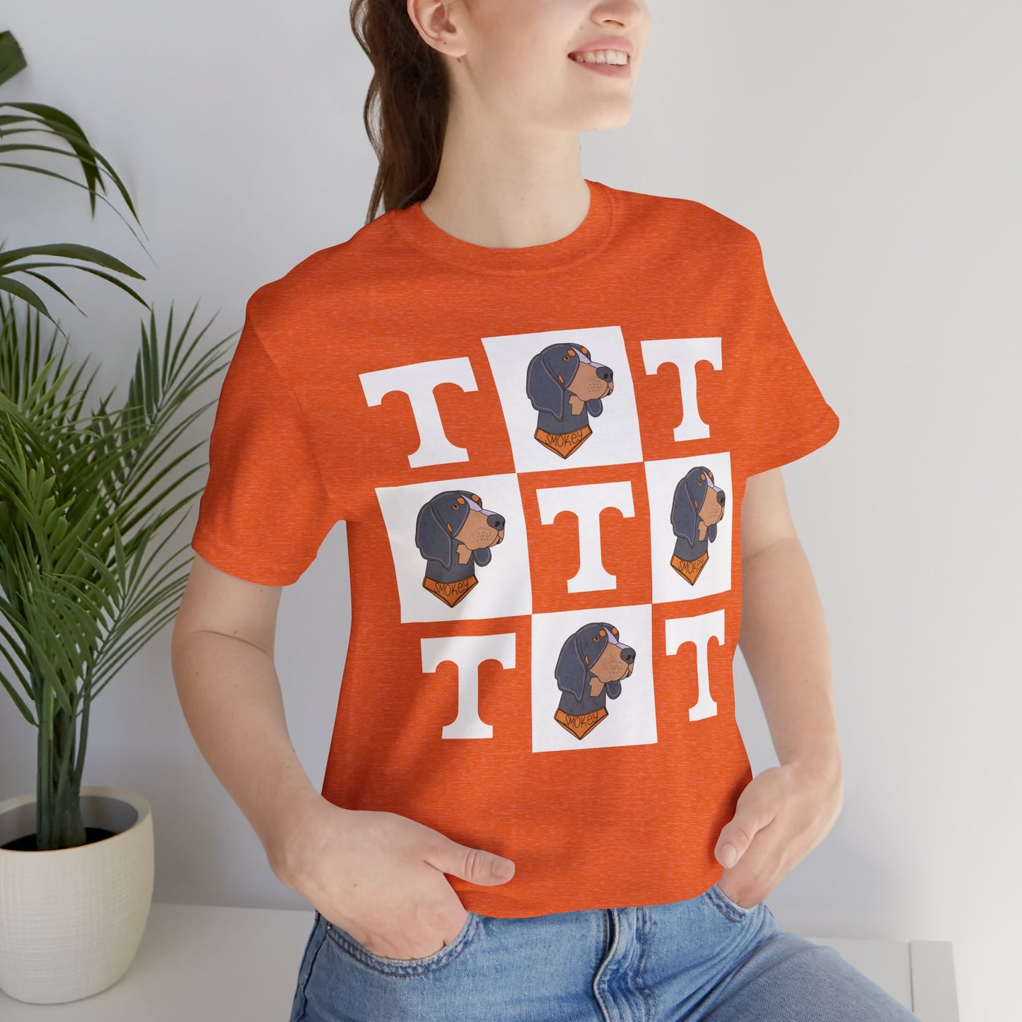 Vols Checker Unisex Jersey Short Sleeve Tee