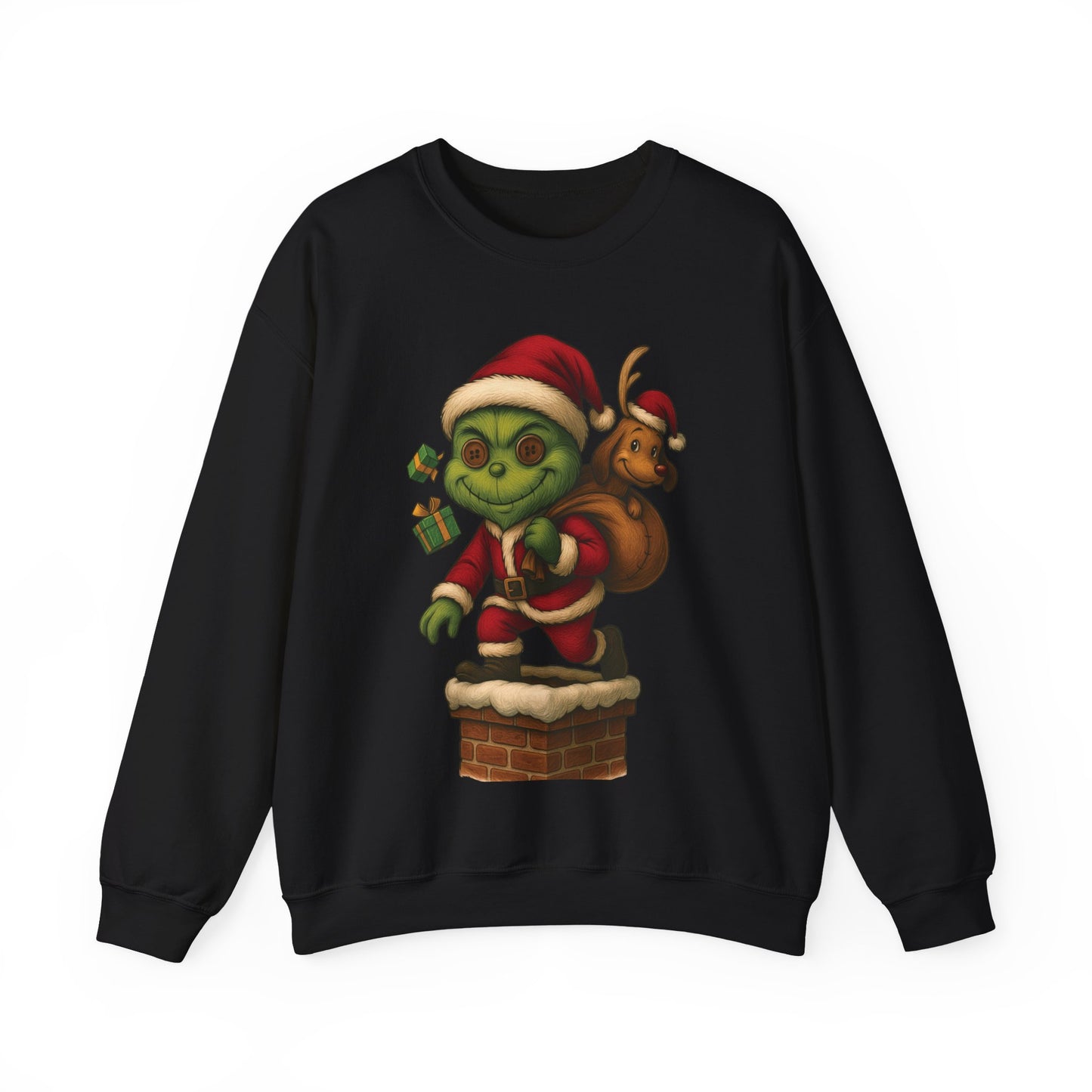 Voodoo Down the Chimney Crewneck Sweatshirt, Christmas Sweatshirt, Unisex Pullover, Gift for Friends