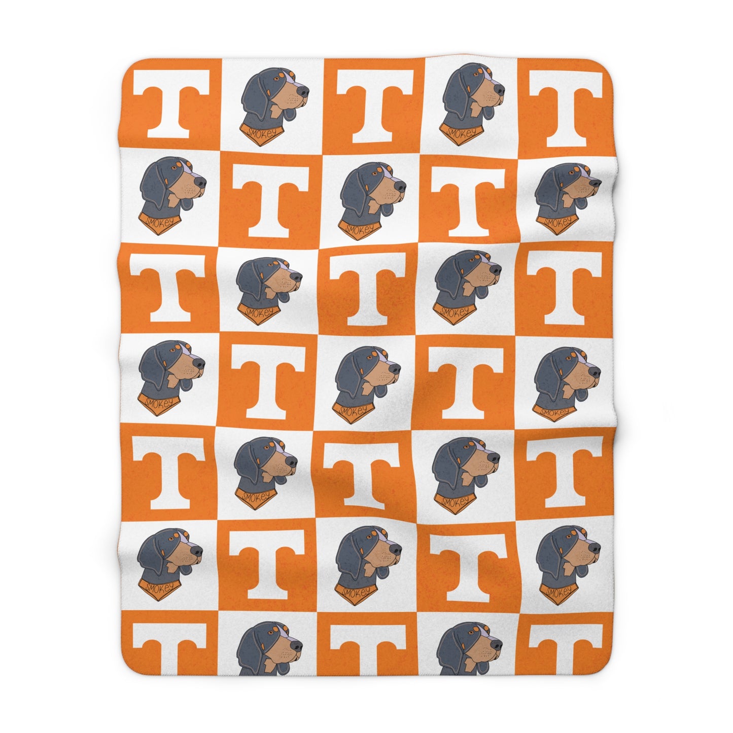Vols Checker Sherpa Fleece Blanket