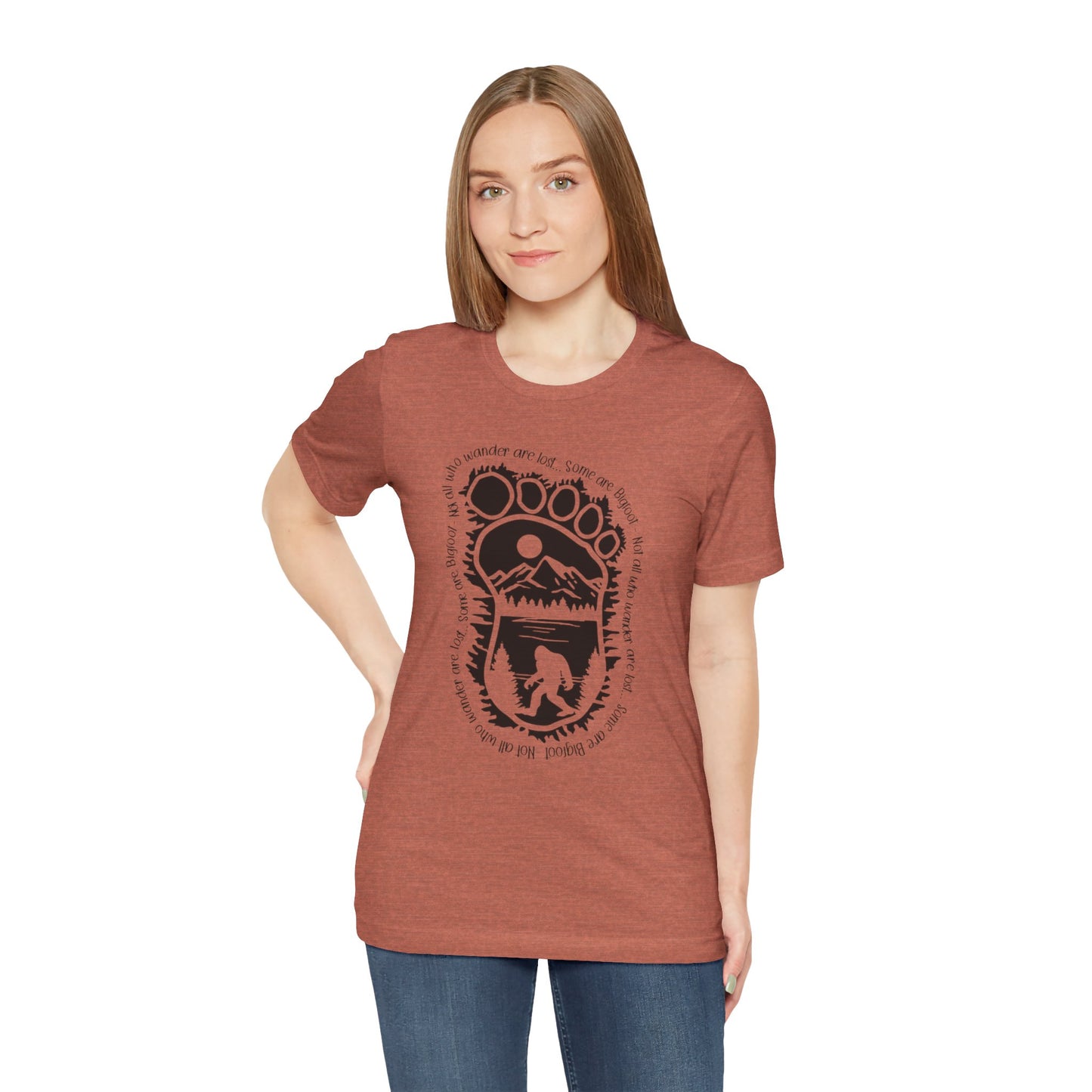 Not All Who Wander Unisex Jersey Tee - Explore Nature, Hiking Shirt
