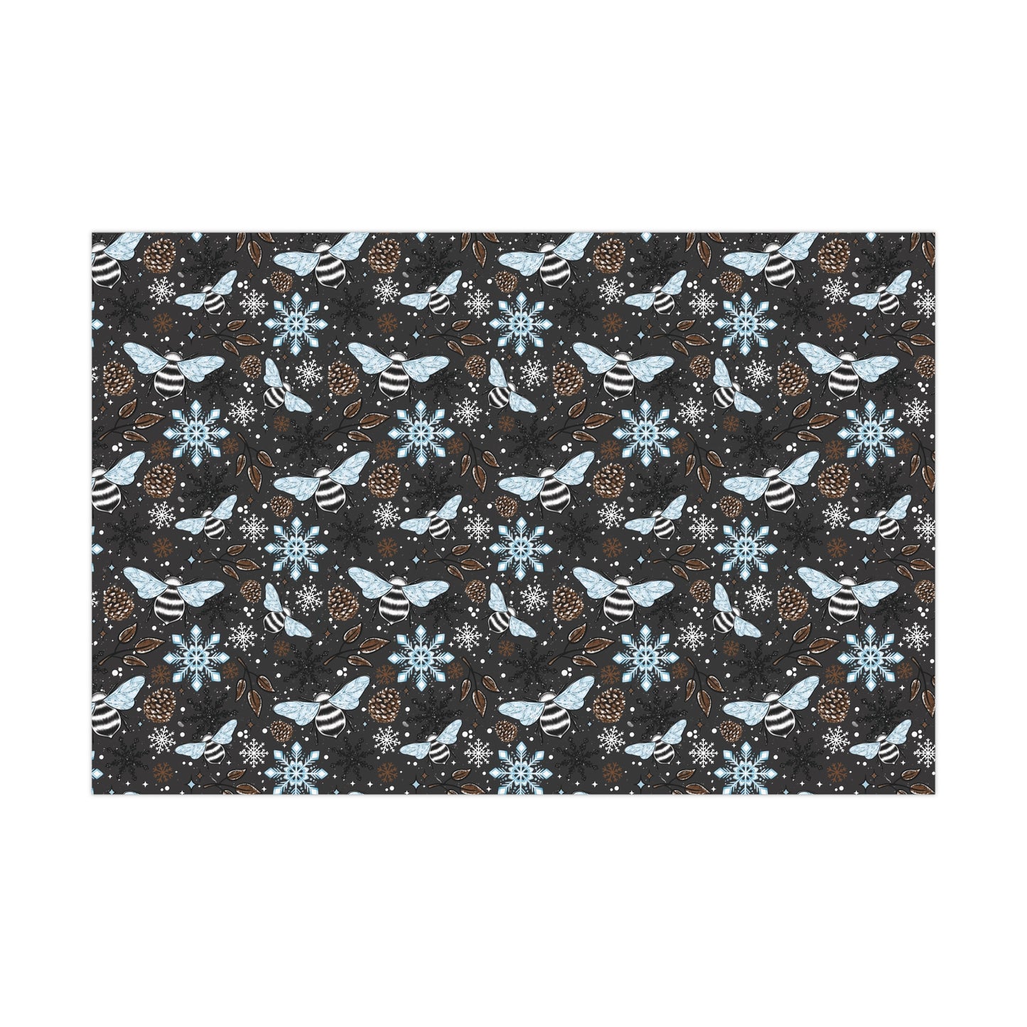 Winter Bees Gift Wrap Papers