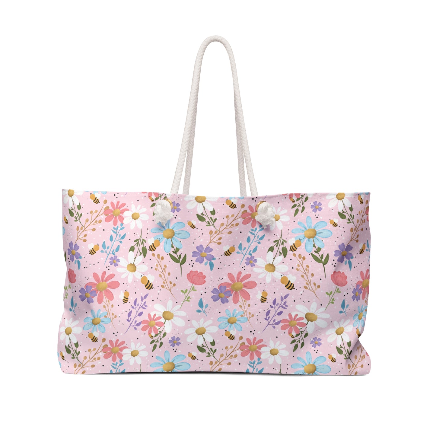 Wildflower Bees Weekender Bag - Eco-Friendly Travel Tote