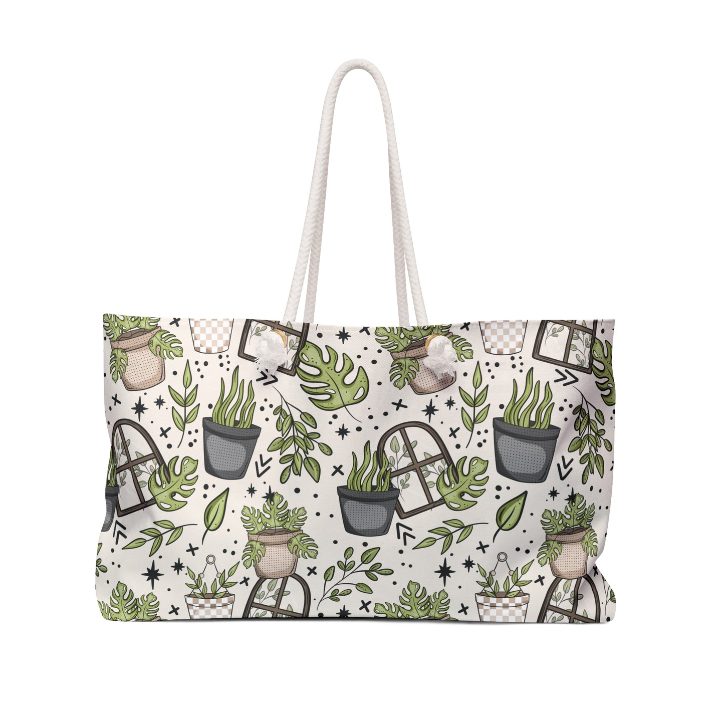 Monstera Weekender Bag - Eco-Friendly Travel Tote
