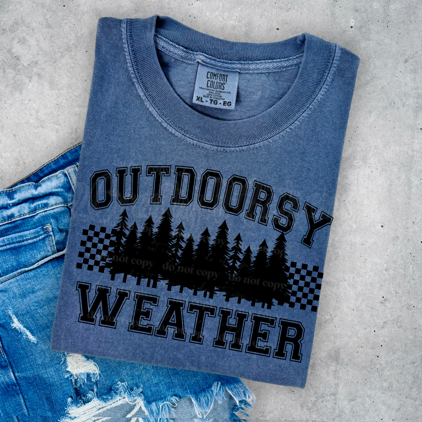 Outdoorsy Weather (Black) Design Only