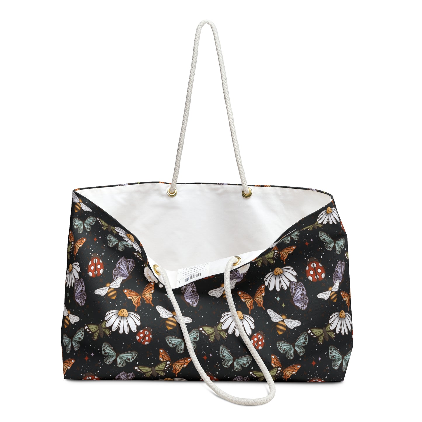 Butterflies, Bees & Ladybugs Weekender Bag - Eco-Friendly Travel Tote