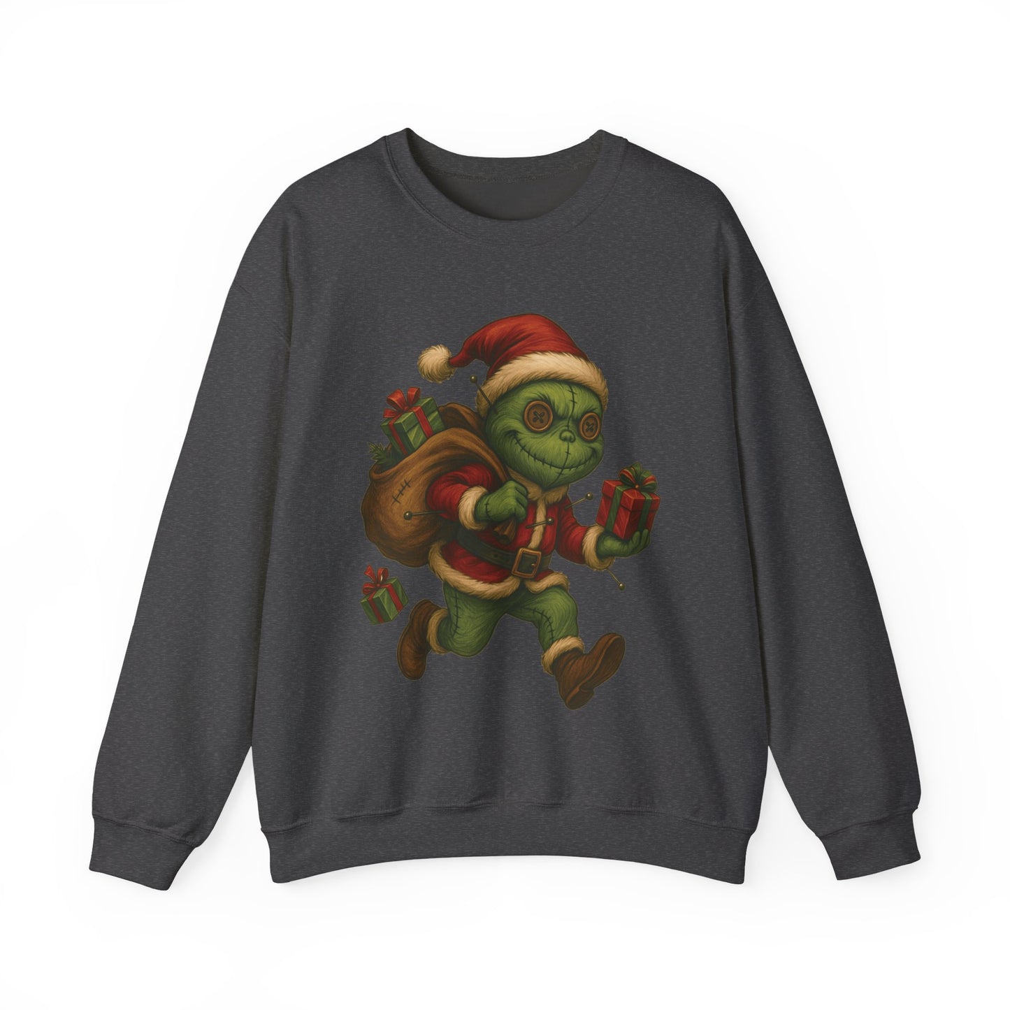 Voodoo Christmas Thief Crewneck Sweatshirt, Christmas Sweatshirt, Unisex Pullover, Gift for Friends
