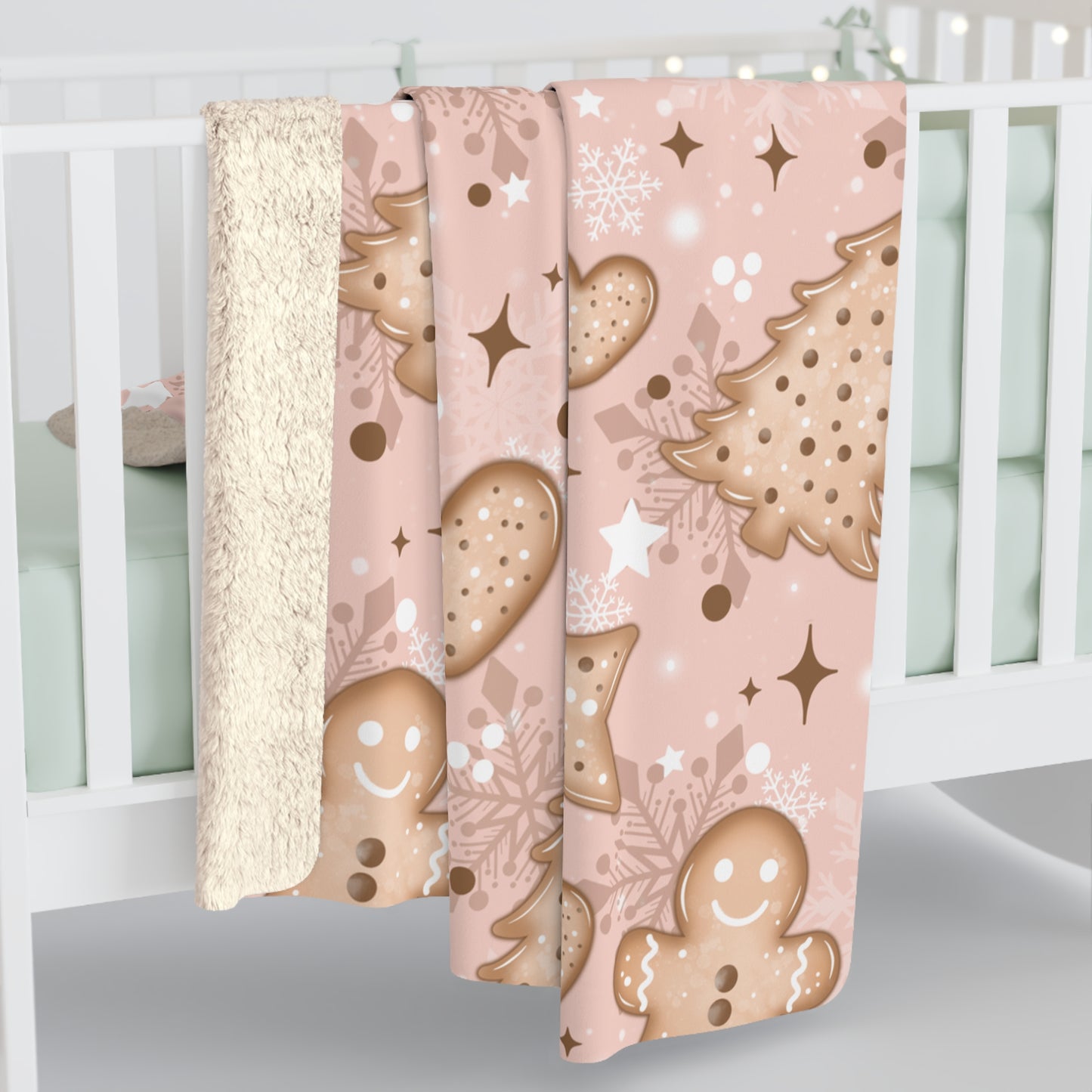 Christmas Cookies Sherpa Fleece Blanket