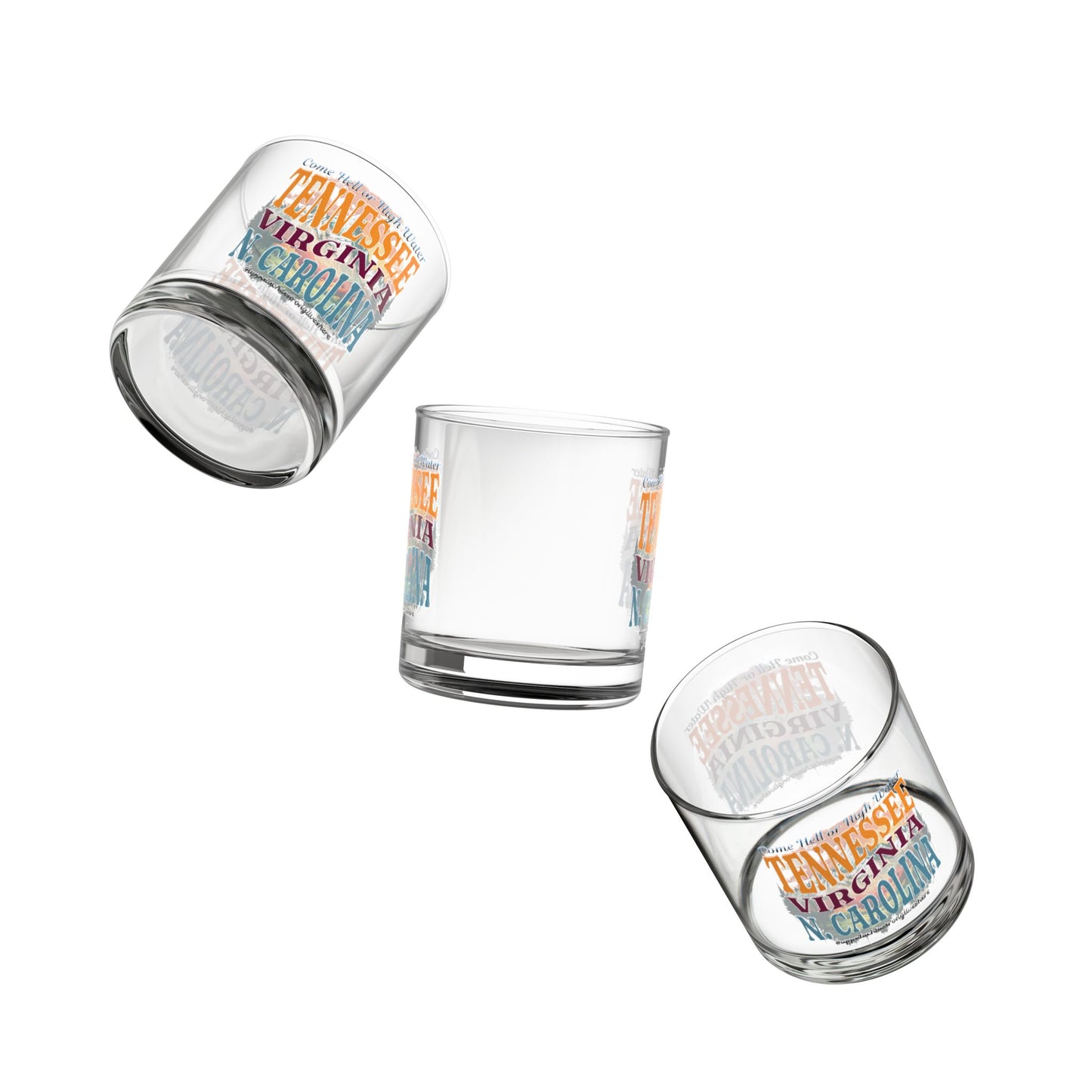 Come Hell or High Water Rocks Glass, 10oz