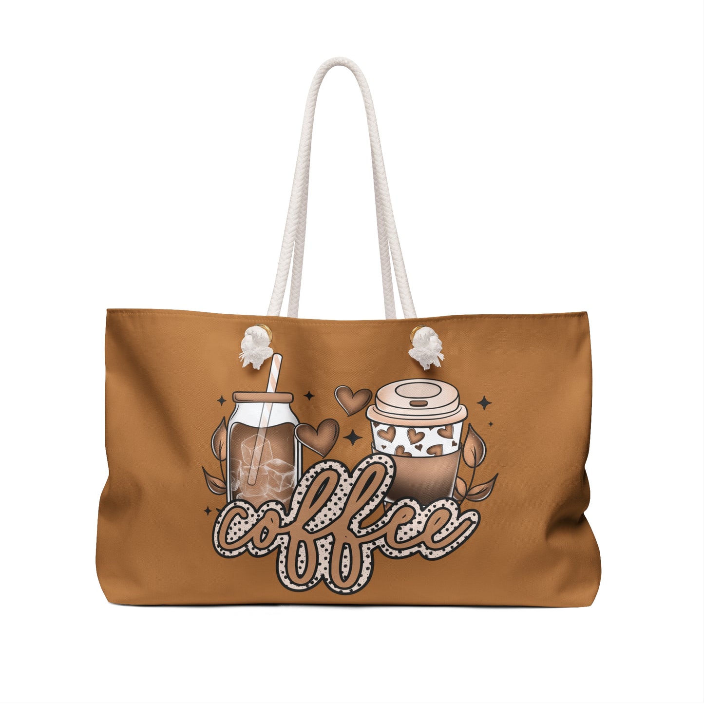Coffee Lover Weekender Bag - Eco-Friendly Travel Tote